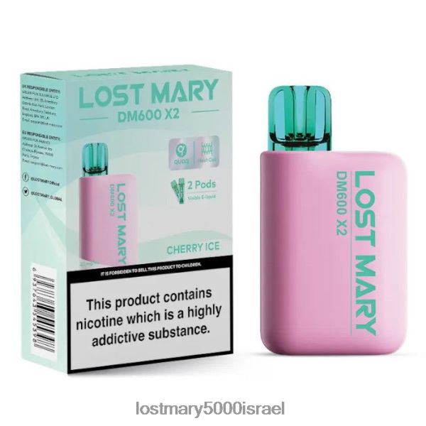 LOST MARY israel איבוד חד פעמי של מרי dm600 x2 0HL6ND203 קרח דובדבן