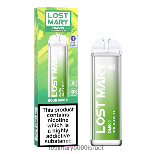 LOST MARY price in store איבוד חד פעמי של מרי qm600 0HL6ND165 תפוח חמוץ