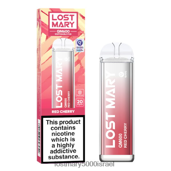 LOST MARY price איבוד חד פעמי של מרי qm600 0HL6ND162 דובדבן אדום