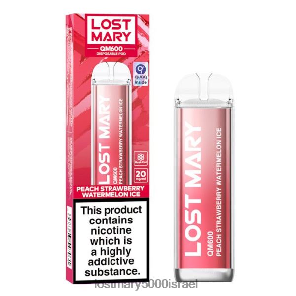LOST MARY price vape איבוד חד פעמי של מרי qm600 0HL6ND166 אבטיח תות אפרסק